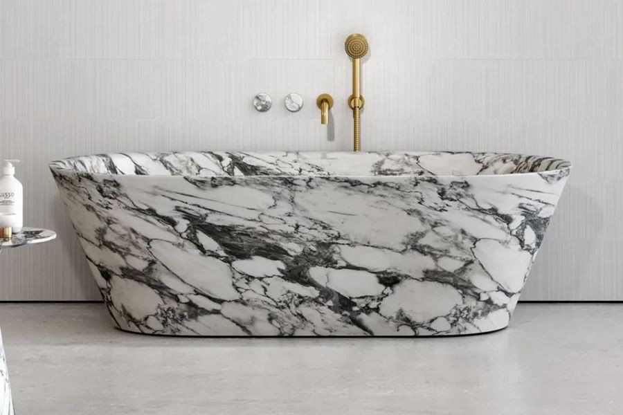 Évier et baignoire en pierre