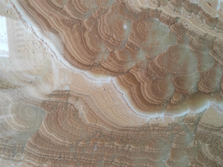 Dalle de marbre jaune paon naturel